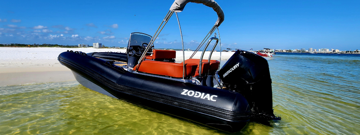 Mercury-powered boat